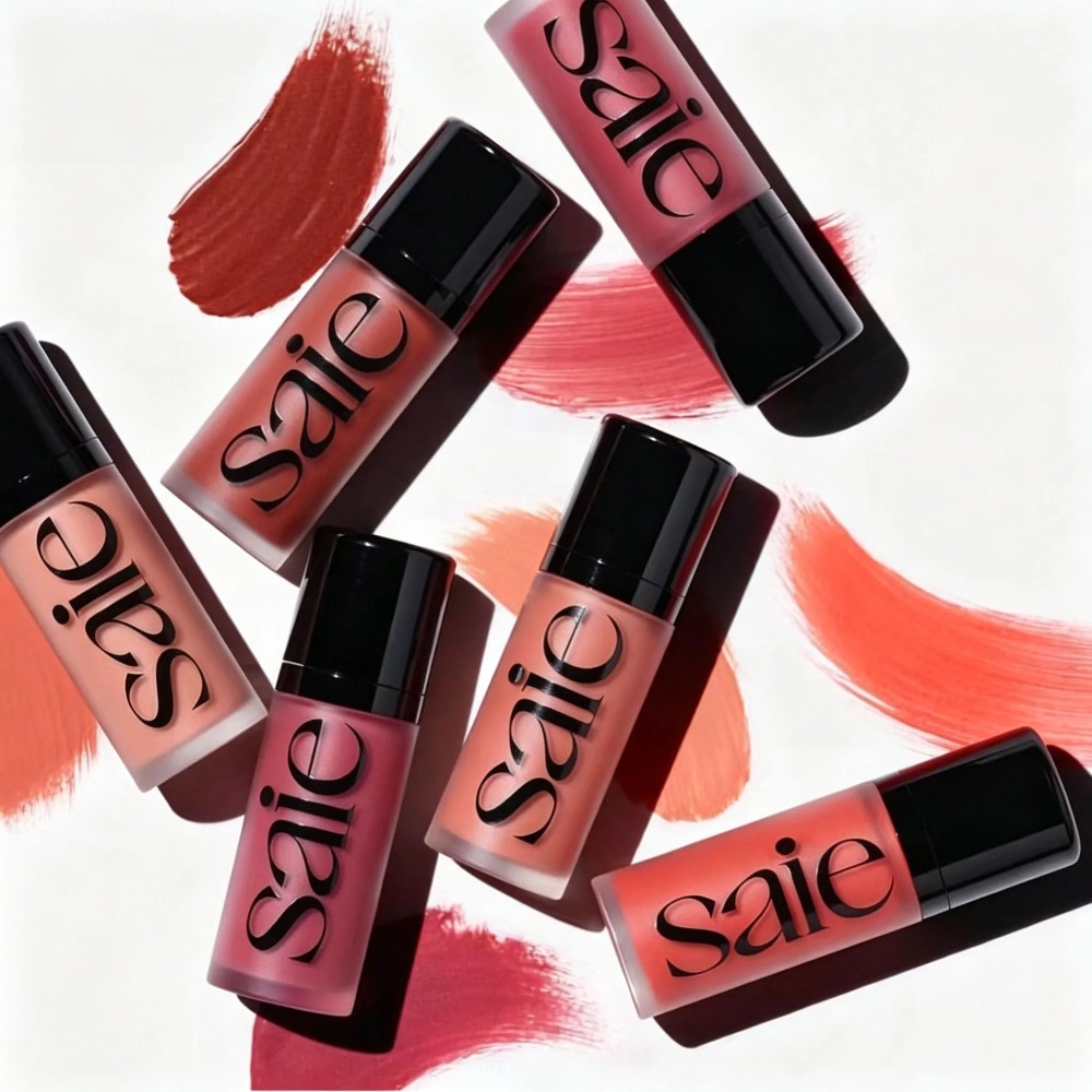 Makeup Fixing Mist - Saie Blush Liquido Idratante Effetto Rugiada,