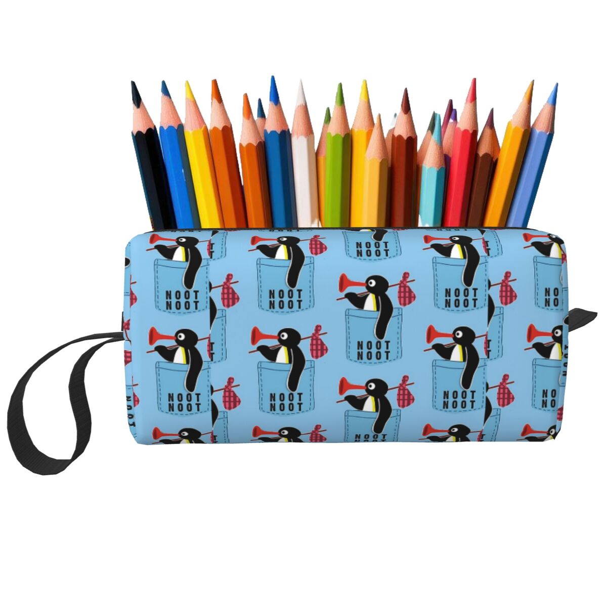 Makeup Beauty Official - Borsa per il trucco Angry Pingu